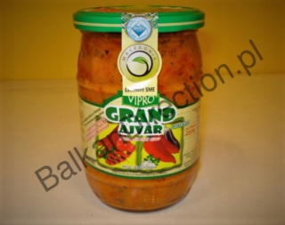 Vipro Grand Ajvar Mierne 580ml, jemná pasta