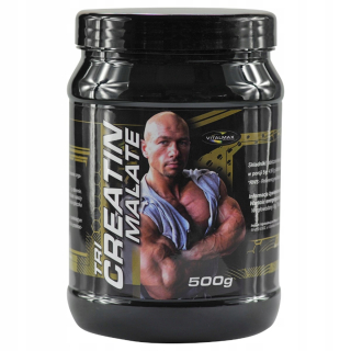Kreatín - Vitalmax Tri Createin Malát 500g Kreatín Apple