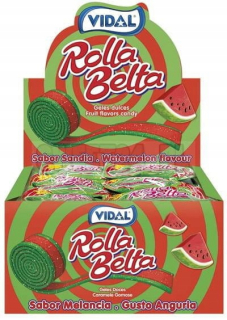 Vidal Rolla Belt Belt Belt Kyselina WaterMelon 24 ks