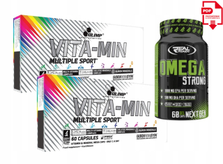 Vita-Min Multiple Sport 120cap + Omega Strong 60cap