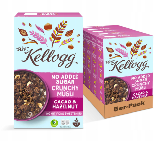W.K Kellogga Crunchy Muesli Kakao Walnut 5x400g