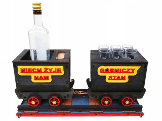 AUTÁ Ťažba v ALKOHOL Cruet Miner darček