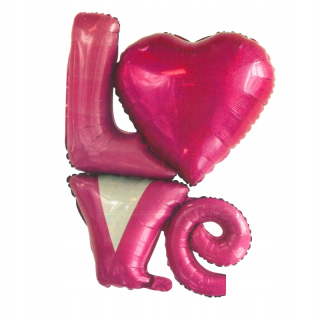 Darček na Valentína - Love Heart Balón Foil Valentín 90x80cm