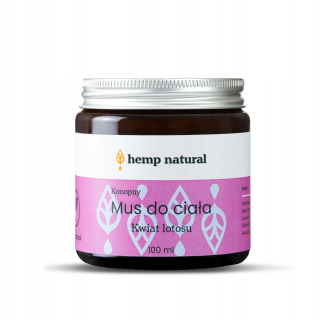 CBD - Vegan body mousse lotosový kvet CBD