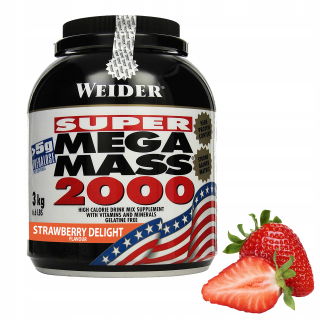 Gainer - Weider Mega Mass 2000 3000g Gainer Mass Sila
