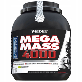 Gainer - Weider Mega Mass 4000 3kg Gainer 3000g jahody