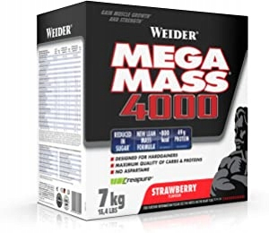 Gainer - Weider Mega Mass 4000 7 kg Strawberry Gainer