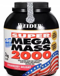 Gainer - WEIDER SUPER MEGA MASA 2000 3KG JAHODA