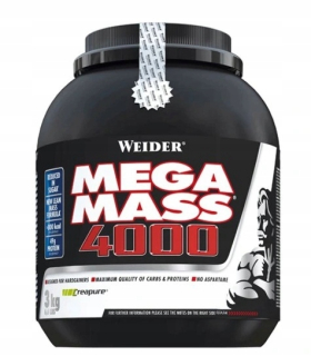 Gainer - Weider Super Mega Mass 4000 3000kg jahody