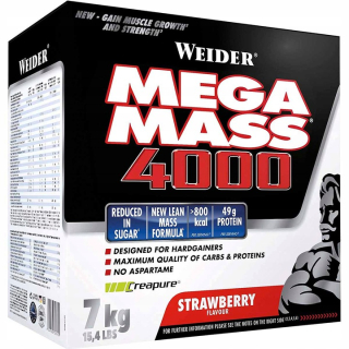 Gainer - Weider Super Mega Mass 4000 7000KG Jahody
