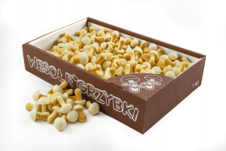 Veselé huby cookies s bielym čokoláde - 1kg