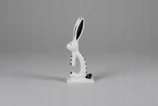 Veľkonočná dekorácia - Veľkonočný porcelán figurín zajačik ako ćmielów