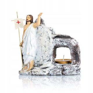 Veľkonočná dekorácia - Veľkonočné svietniky T-Light Kristus Ježiš