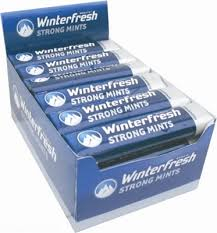 WinterFresh kvapky mincovne - práškové cukríky 24 kusov.
