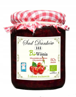 Sušené ovocie - ČEREŠŇA 80% S CUKROVÝM CUKOROM BIO 270 g - SAD DA