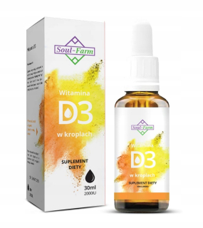 Vitamín D3 v kvapkách 2000IU 30ml Soul Farm