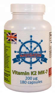 Ochrana kĺbov -  VITAMÍN K2 MK-7 200 mcg s uzávermi NATTO 180 VEGE
