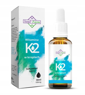 Vitamín K2 v kvapkách (100mcg) 30 ml - Soul Farm