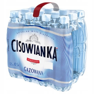 Minerálna voda sýtená Cisowianka 12 kusov 0,5l