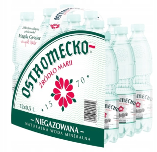 Voda Ostromecko negatívne 0.5L - 48 Fľaše