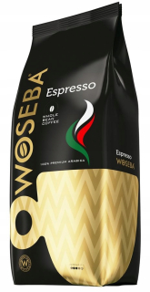 Zrnková káva -  Woseba espresso 1kg obilia