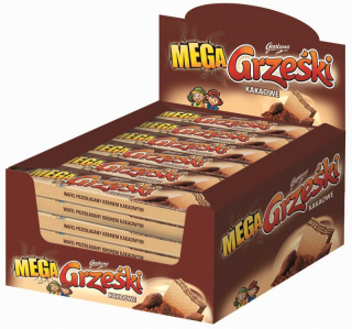 Vafle mega grześki 34g cocoa 32 ks