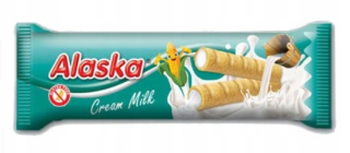 Oblátka ALASKA MILK, tuby BEZ LEPKU 48x18g