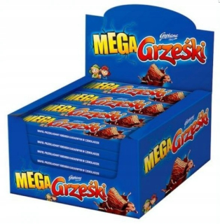 Vafle grześki mega v čokoláde 48 g x 32 ks