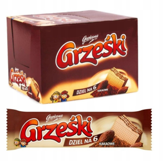 Oblátky Grześki Zdieľať pre 6 Cocoa 26g x 36 kusov