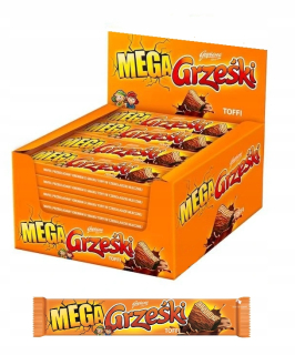 Waffers Waffles Grześki Mega Toffee 48 g x 32 Umenie