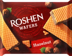 Vafle Roshen lieskové orechy s plnkou 216G (OP & D)