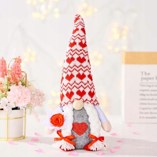 Darček na Valentína - Valentín Gnome Plush Plush Pani Scandinavian Mrs.