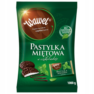 Wawel Mint Tablet v čokoláde 1kg Mint