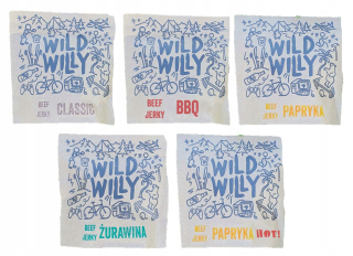 Wild Willy Beef Jerky Sušené hovädzie MIX 5x100g