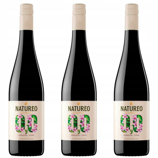 Španielsko Natureo Červené víno 0% sada 3 vín