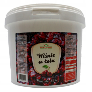 Cherry v Gel 60% Jam Jam Ovocie SYRUP 3,2KG