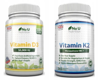 Vitamín D3 10000 IU + K2 MK7 200 MCG Skladom za rok
