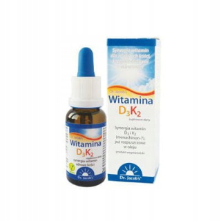 Vitamín D3 + K2-MK7 kvapky K2MK7 20ml DR JACOBS