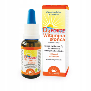 Vitamín Sun D3 Forte Drops 20ml Dr.jacobs