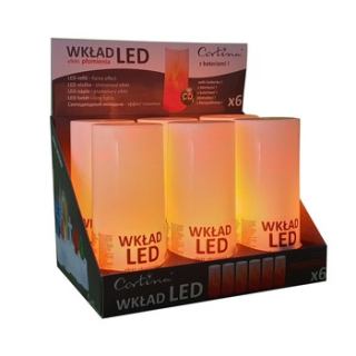 LED vložka do sviečky 13,8 cm