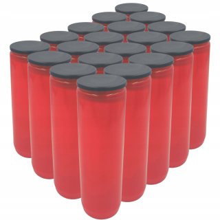 20 × kazety pre olejové sviečky C4 20 ks červené