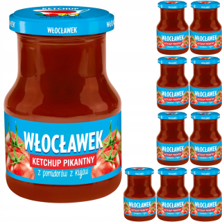 Włocławek Ketchup Paradajka Pikantná 10x380g