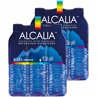 Voda Alcalina alkalická vysoká pH 9,36 12 x 1,5 l