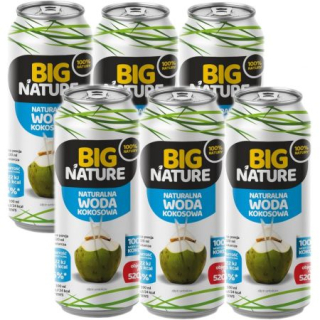 Kokosová voda z mladého kokosového orecha Sada 6 x 520 ml