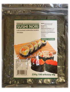 Ázijska kuchyňa - Riasy z morských rias PREMIUM SUSHI NORI 230g, 100 ks