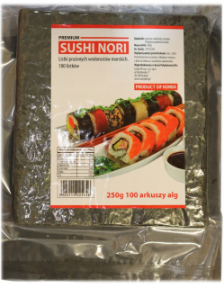 Ázijska kuchyňa - SEAWEED ALGAY PREMIUM SUSHI NORI 250G, 100 ks