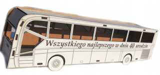 Wódowóz BUS darček pre každú príležitosť 30 40 50