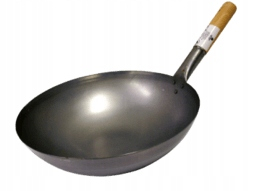 Wok cínové dno zaoblené St. 35cm