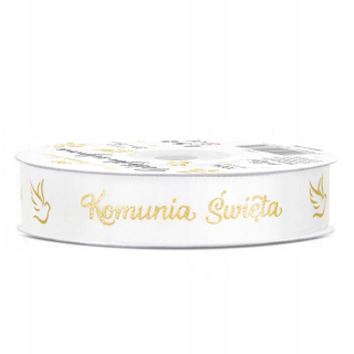 Prvé sväté prijímanie - Stuha Satin Satin Gold Communion prijímanie