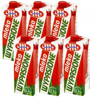 Breasted Uht mlieko 3.2% Nastavte 6x 1L